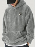 Men's Plush Hooded Fleece Hoodie