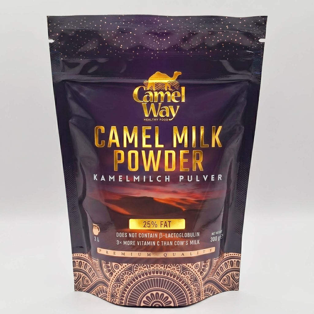 Camel Milk Powder 3L (300g) - 100% Pure A2 Whole Milk, Lactose Free, Natural Lactoferrin