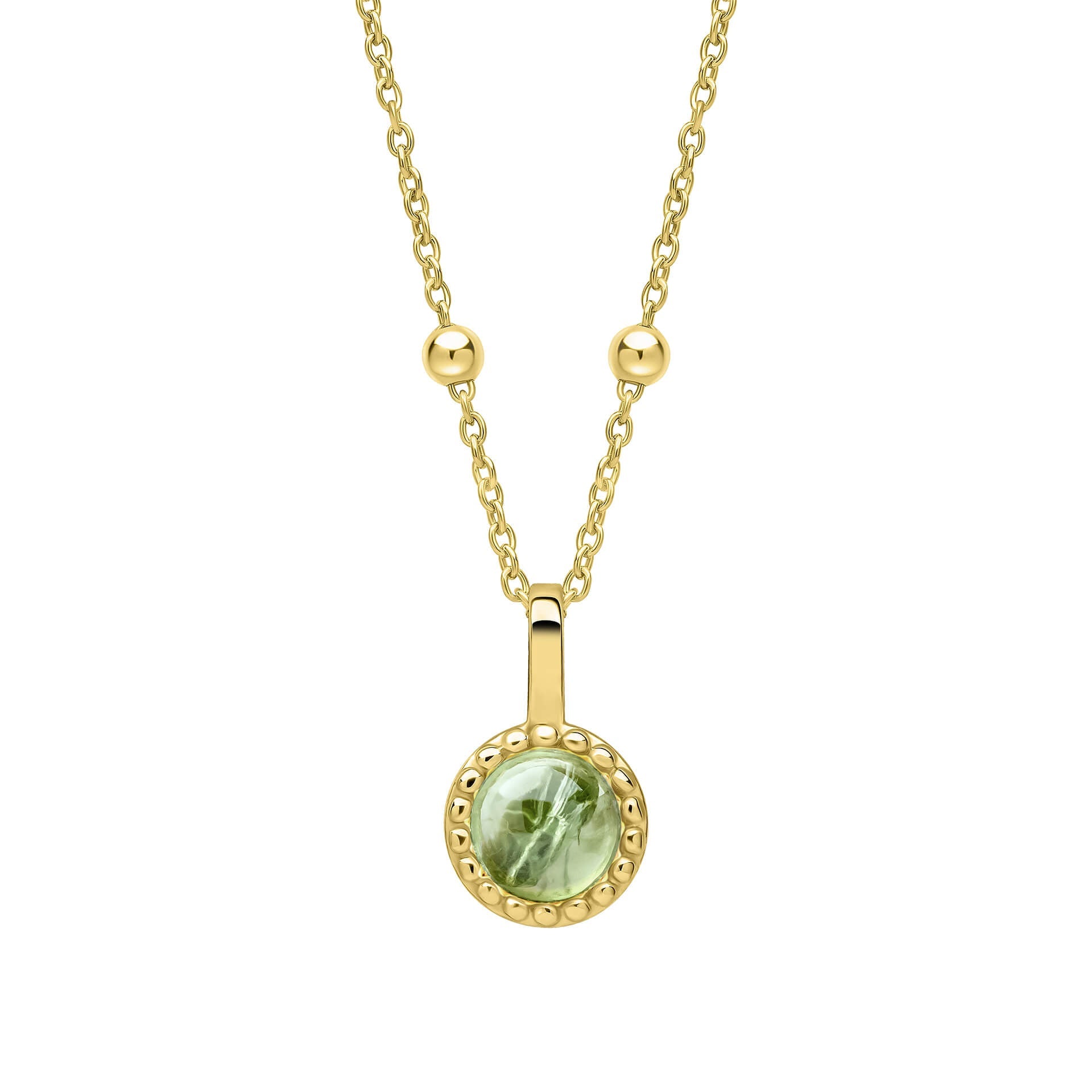 Beginnings Milgrain Semi-Precious Cabochon Birthstone Pendant