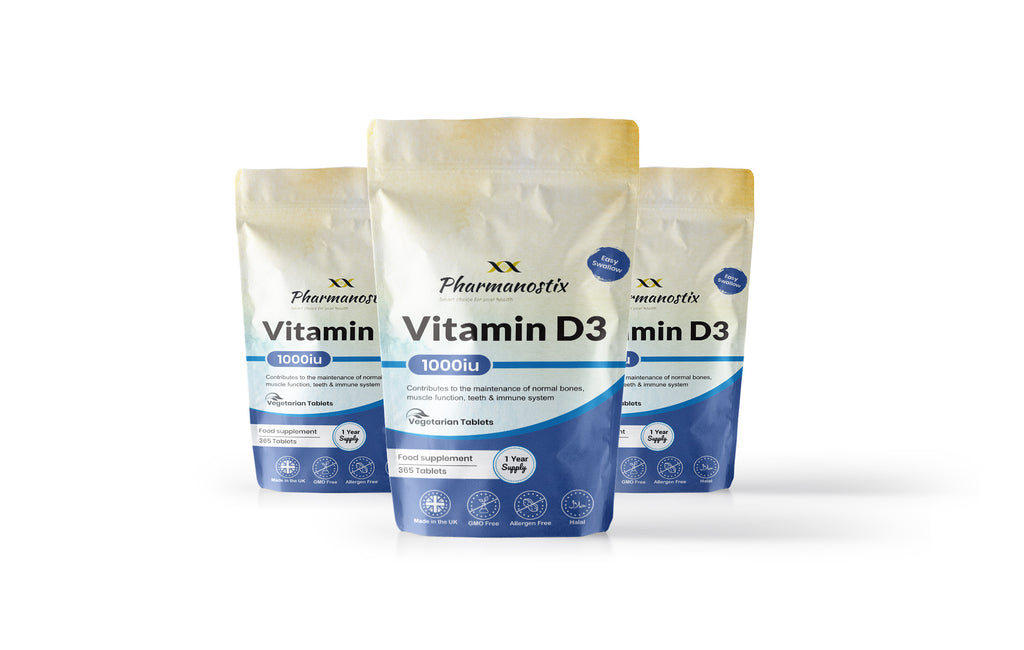 Vitamin D3 1000IU 400 Tablets - Immunity Support
