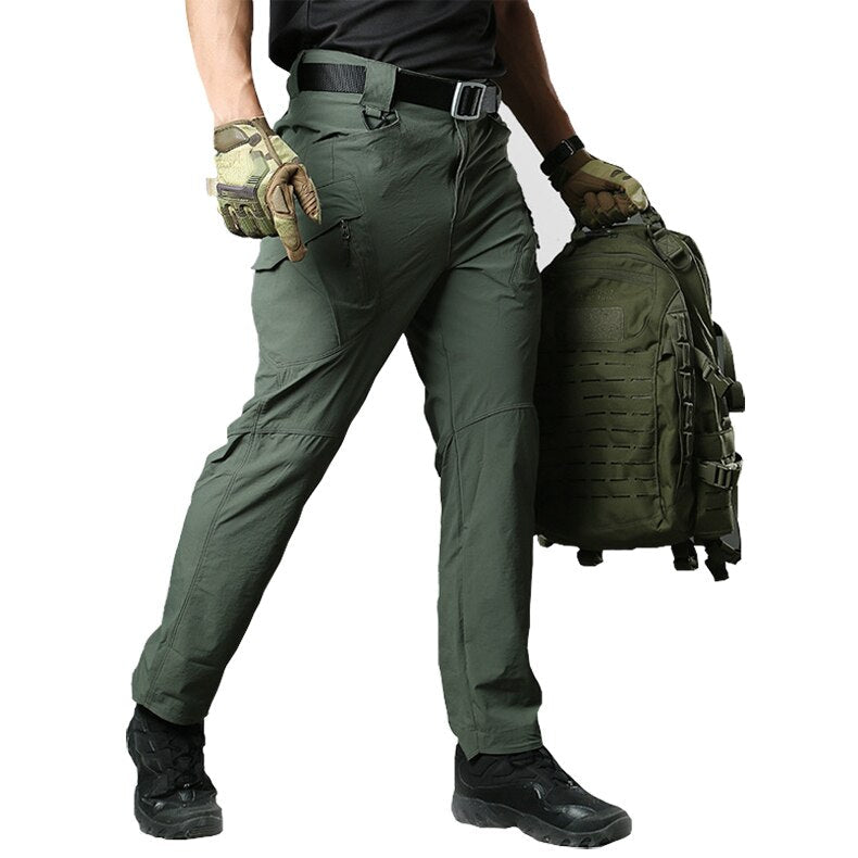 Tactical Pants Men Summer Quick Dry Multi-pockets Military Pants Lightweight Stretch Cargo Work Hike Pants Trousers 40