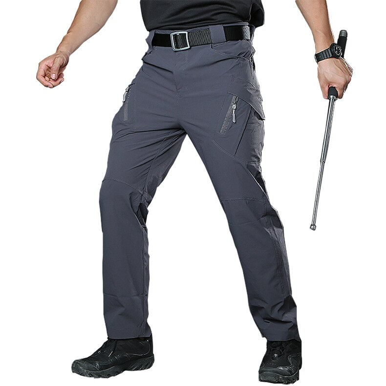 Tactical Pants Men Summer Quick Dry Multi-pockets Military Pants Lightweight Stretch Cargo Work Hike Pants Trousers 40