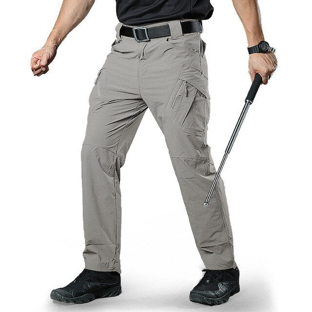 Tactical Pants Men Summer Quick Dry Multi-pockets Military Pants Lightweight Stretch Cargo Work Hike Pants Trousers 40